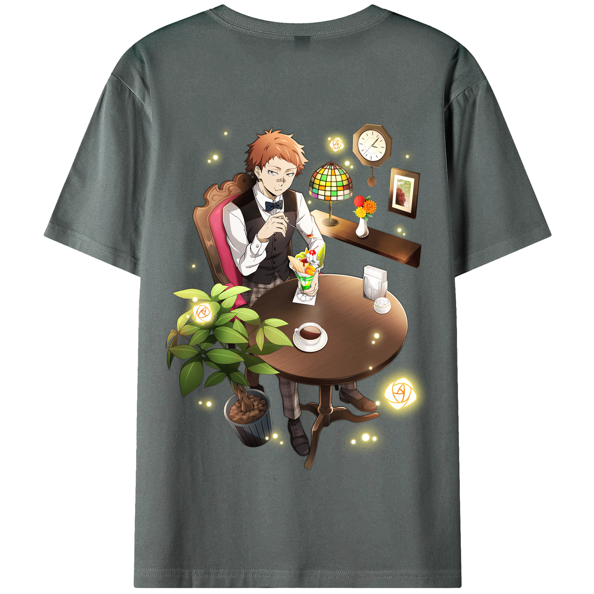 （画像用） 文豪ストレイドッグス Bungo Stray Dogs 綿100％半袖Tシャツ（背面プリント）